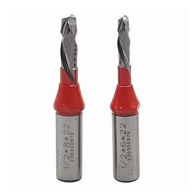 Kompresná fréza TCT s dvomi drážkami